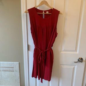 GAP XXL Women’s Red Dress with tie sash